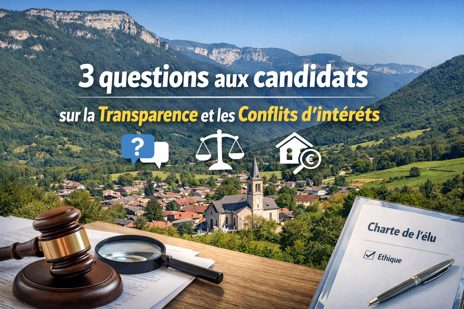 🏛️3 questions aux candidats sur la Transparence et les Conflits d’intérêts