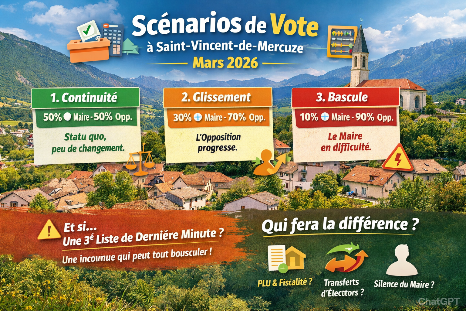 📊 Les maths pour décrypter les votes – Le scénario du 15 mars 2026 avec le retour des abstentionnistes