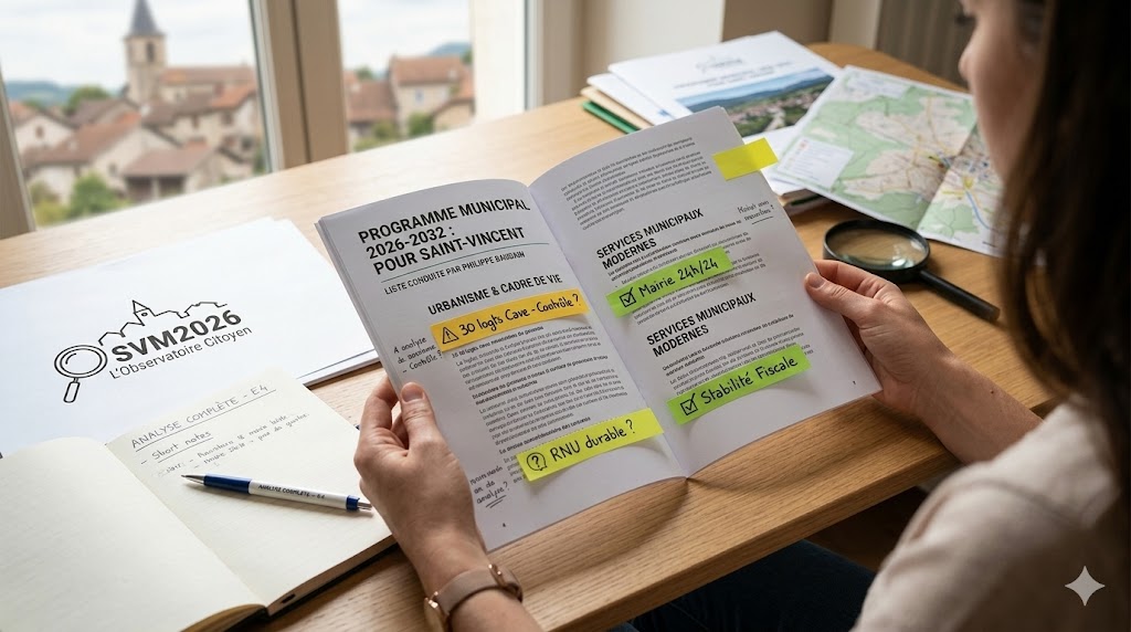 🗳️Municipales 2026📊 Le programme « Pour Saint-Vincent » passé au scanner